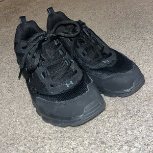 Under Armour Charged Assert 9 Sneakers Mens All Black Lace-Up Running Shoes 11.5